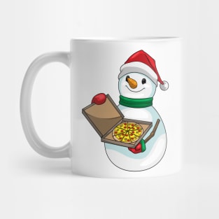 Snowman Christmas Pizza Mug